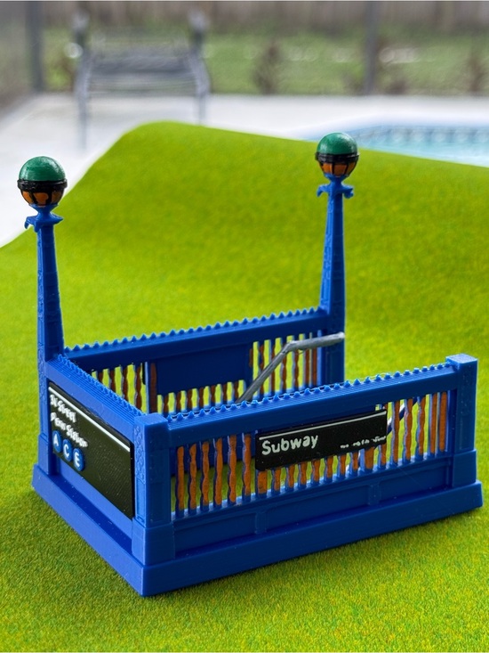 Metallic tattos Other - New York Knicks Subway Entrance Mini desk 2026 MTA NBA station NYC gift Champ